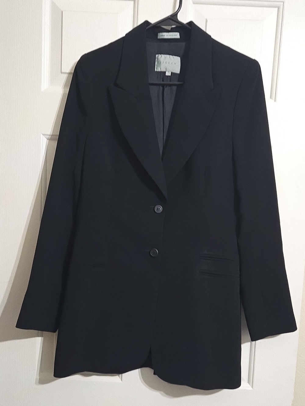 Jigsaw Black Double-Button Tailored Blazer
